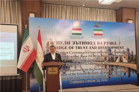 زمینه همکاری بازارهای مالی ایران و تاجیکستان فراهم است